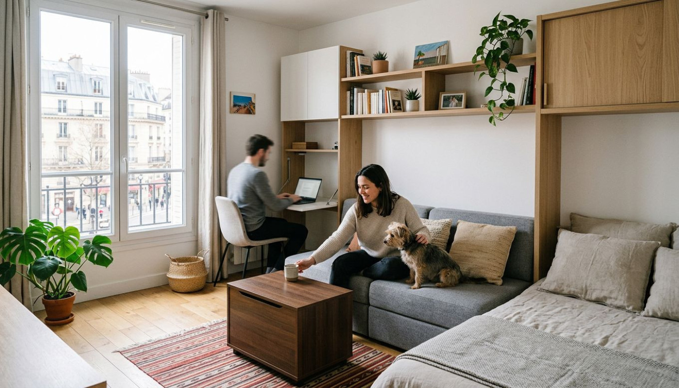 Le mobilier modulable : solution discrète pour les petits espaces urbains